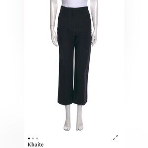 KHAITE Black Trousers Pants Size 0